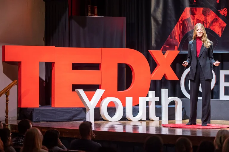 Ted talk girl speaking